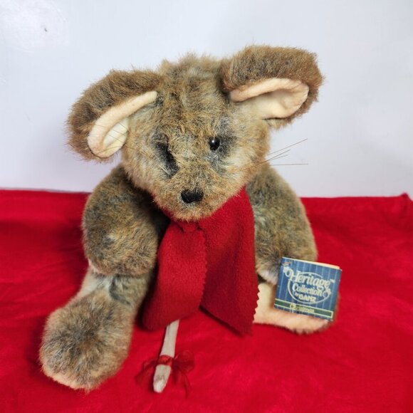 Ganz Heritage Collection Morton Mouse 11 Inch Retired With Tag Christmas Mouse - Picture 2 of 14